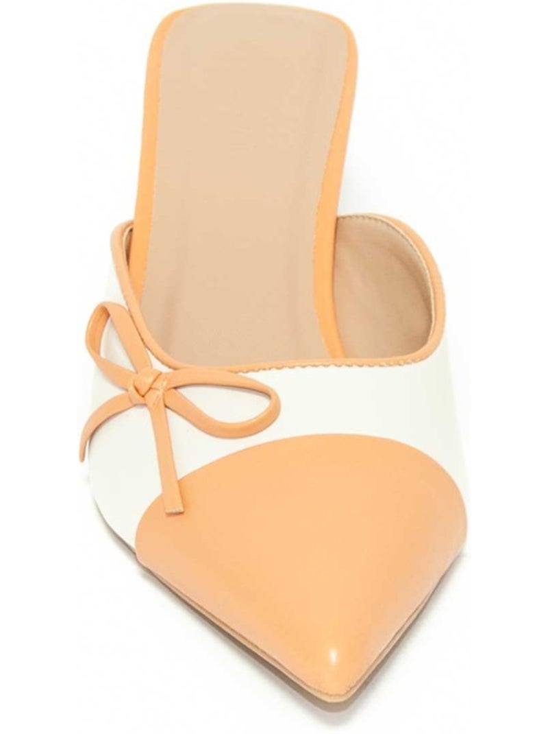Scarpa Con Tacco Materiale Sintetico Montevita Arancione - Kiabi