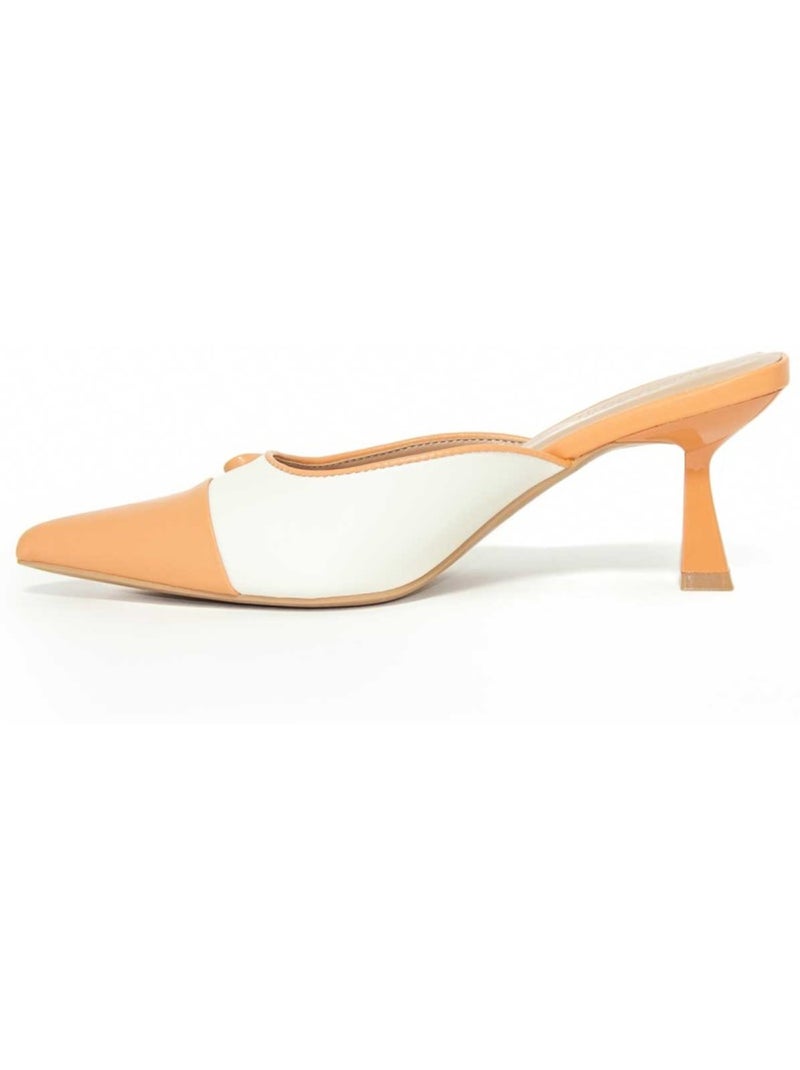 Scarpa Con Tacco Materiale Sintetico Montevita Arancione - Kiabi