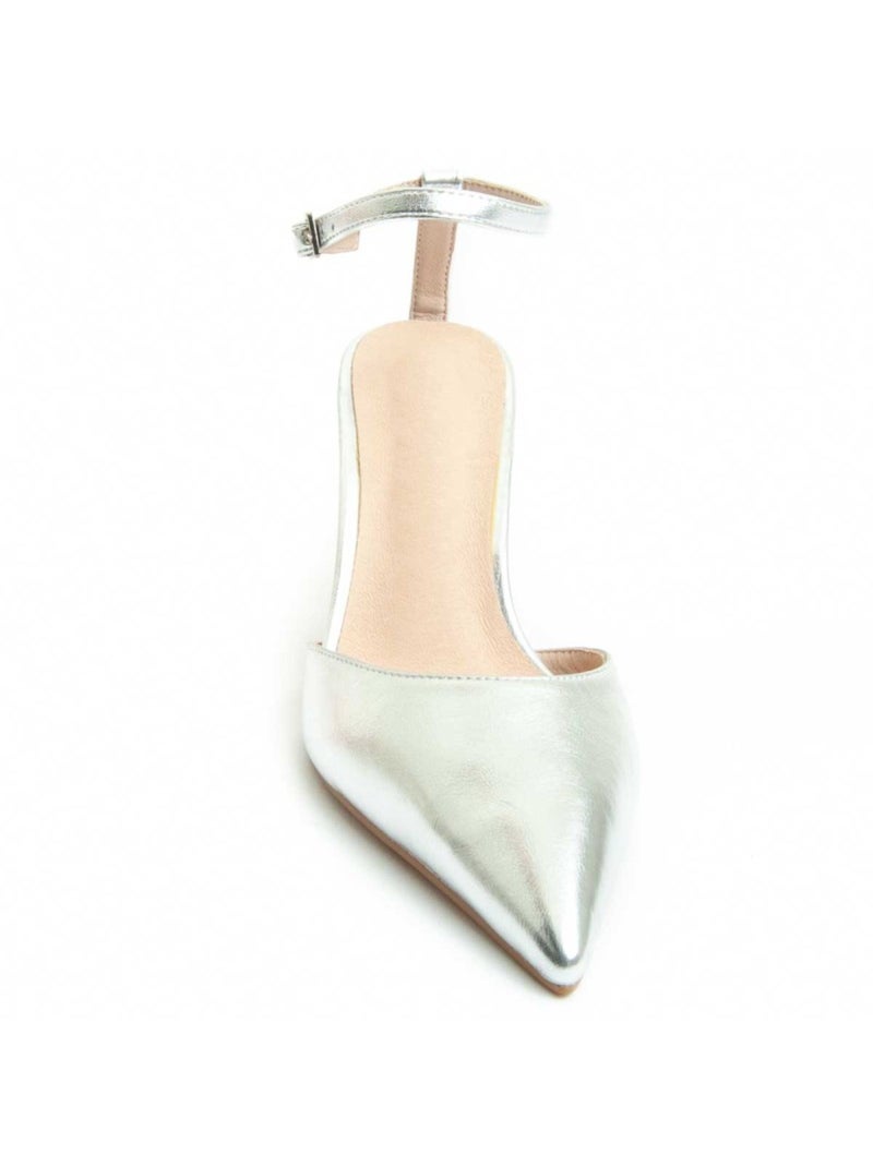 Scarpa Con Tacco Materiale Sintetico Montevita Argento - Kiabi