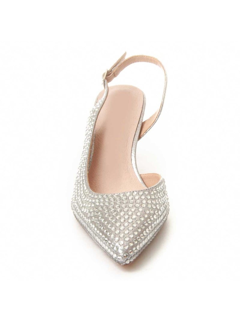 Scarpa Con Tacco Materiale Sintetico Montevita Argento - Kiabi
