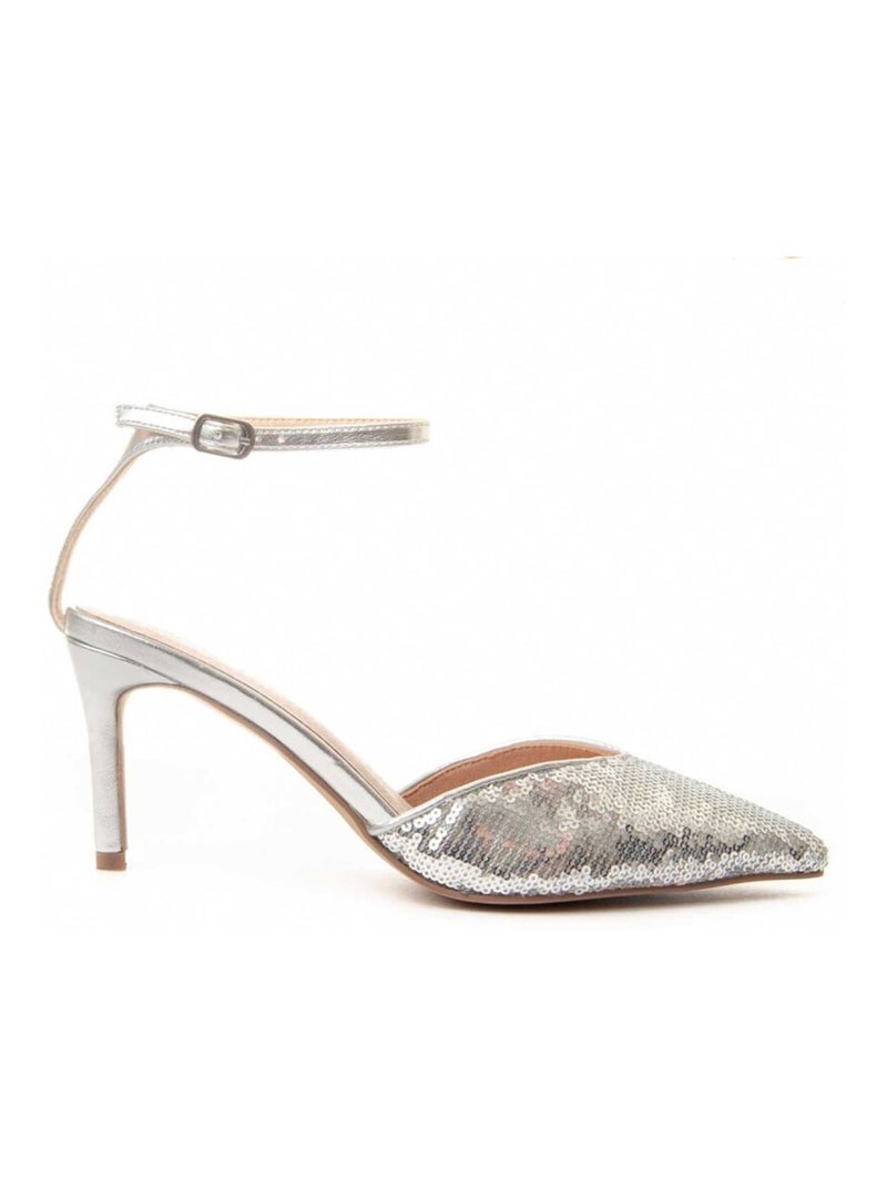 Scarpa Con Tacco Materiale Sintetico Montevita Argento - Kiabi