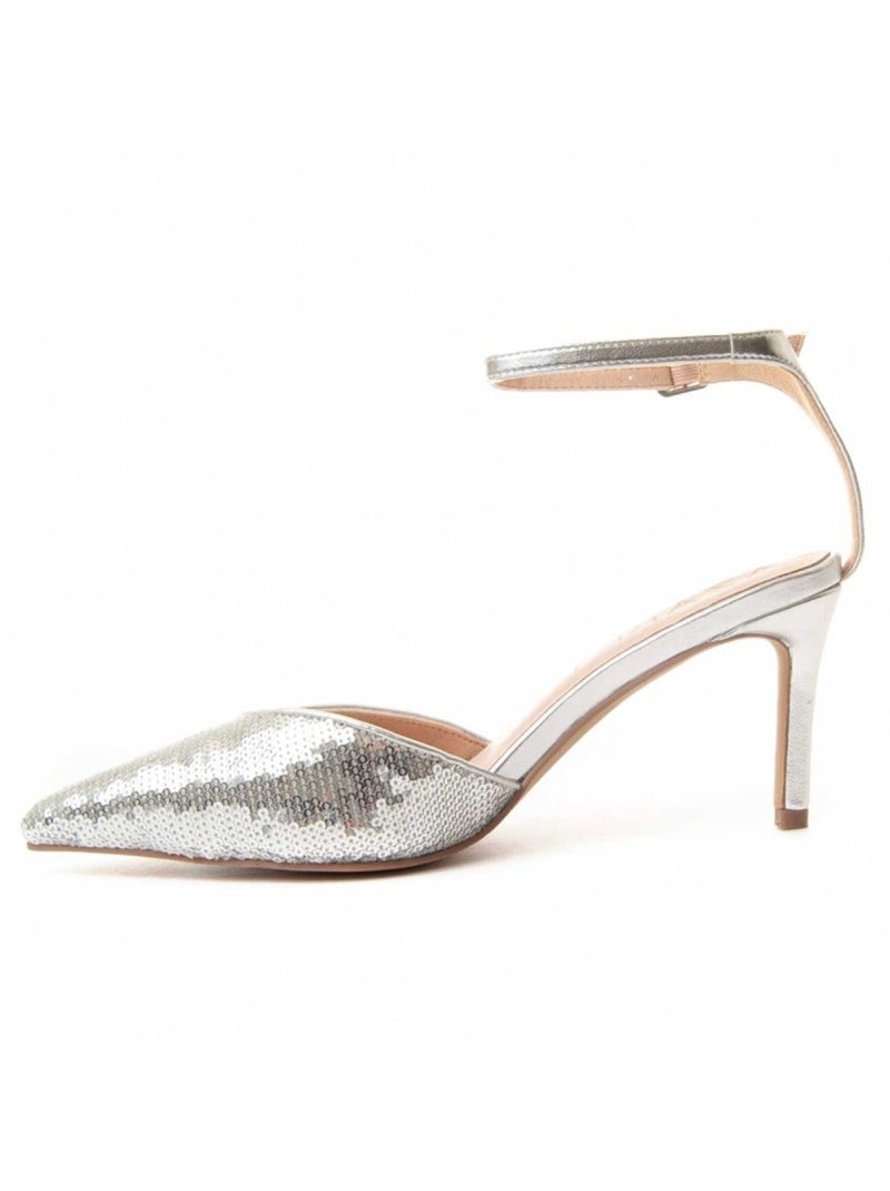 Scarpa Con Tacco Materiale Sintetico Montevita Argento - Kiabi
