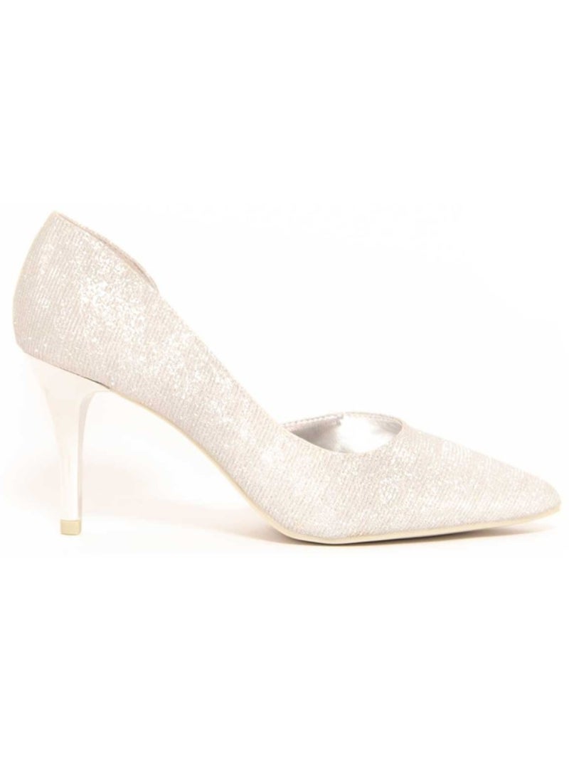 Scarpa Con Tacco Materiale Sintetico Montevita Argento - Kiabi