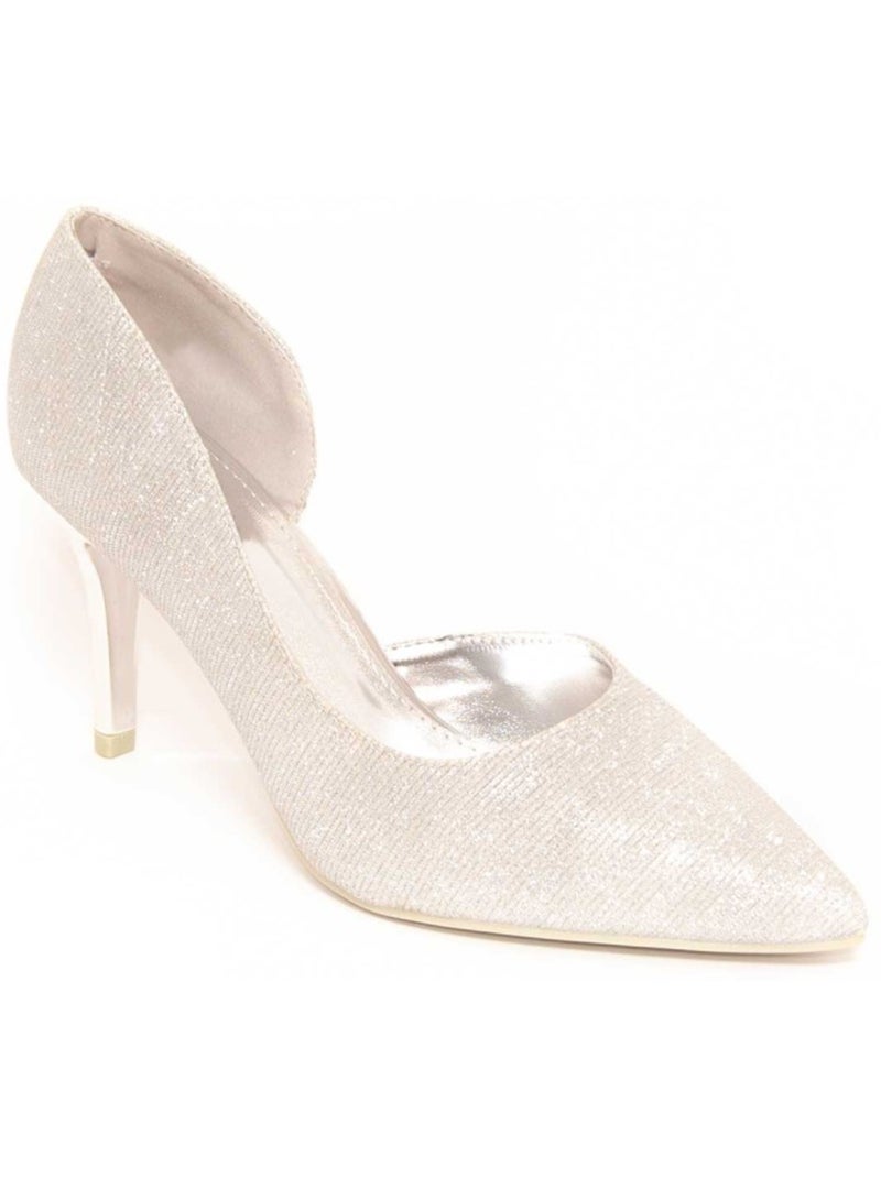 Scarpa Con Tacco Materiale Sintetico Montevita Argento - Kiabi