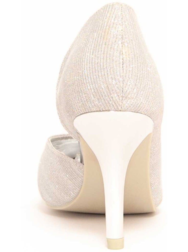 Scarpa Con Tacco Materiale Sintetico Montevita Argento - Kiabi