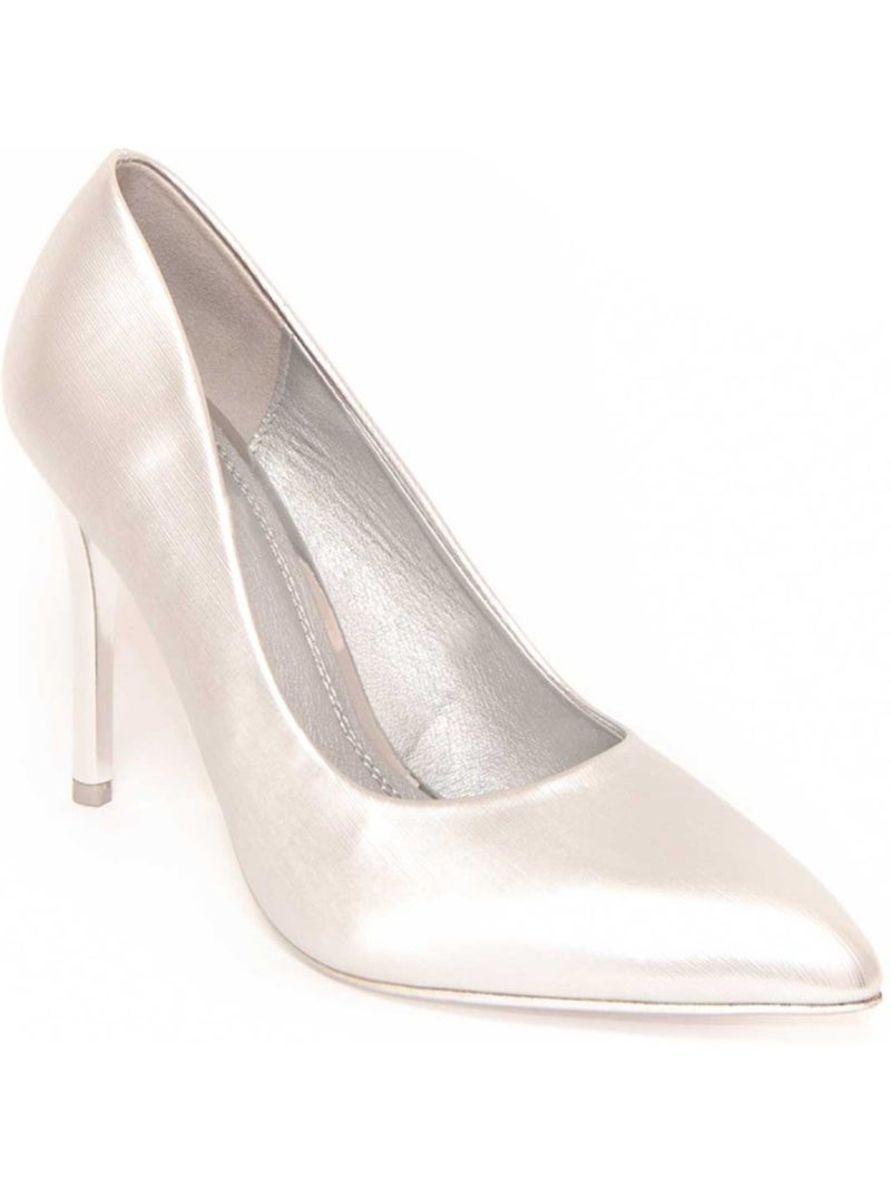 Scarpa Con Tacco Materiale Sintetico Montevita Argento - Kiabi