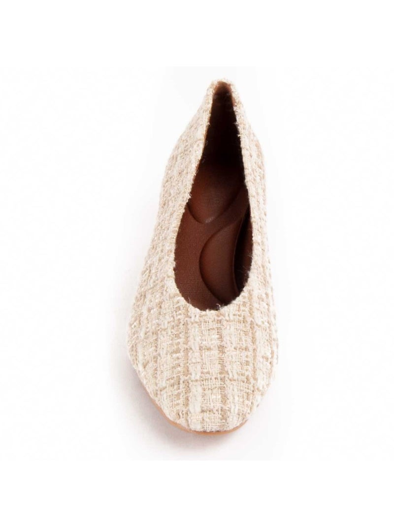 Scarpa Con Tacco Materiale Sintetico Montevita Beige - Kiabi