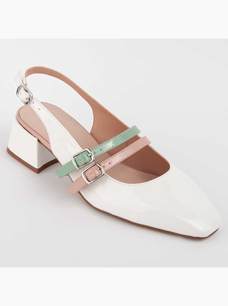 Scarpa Con Tacco Materiale Sintetico Montevita Bianco - Kiabi