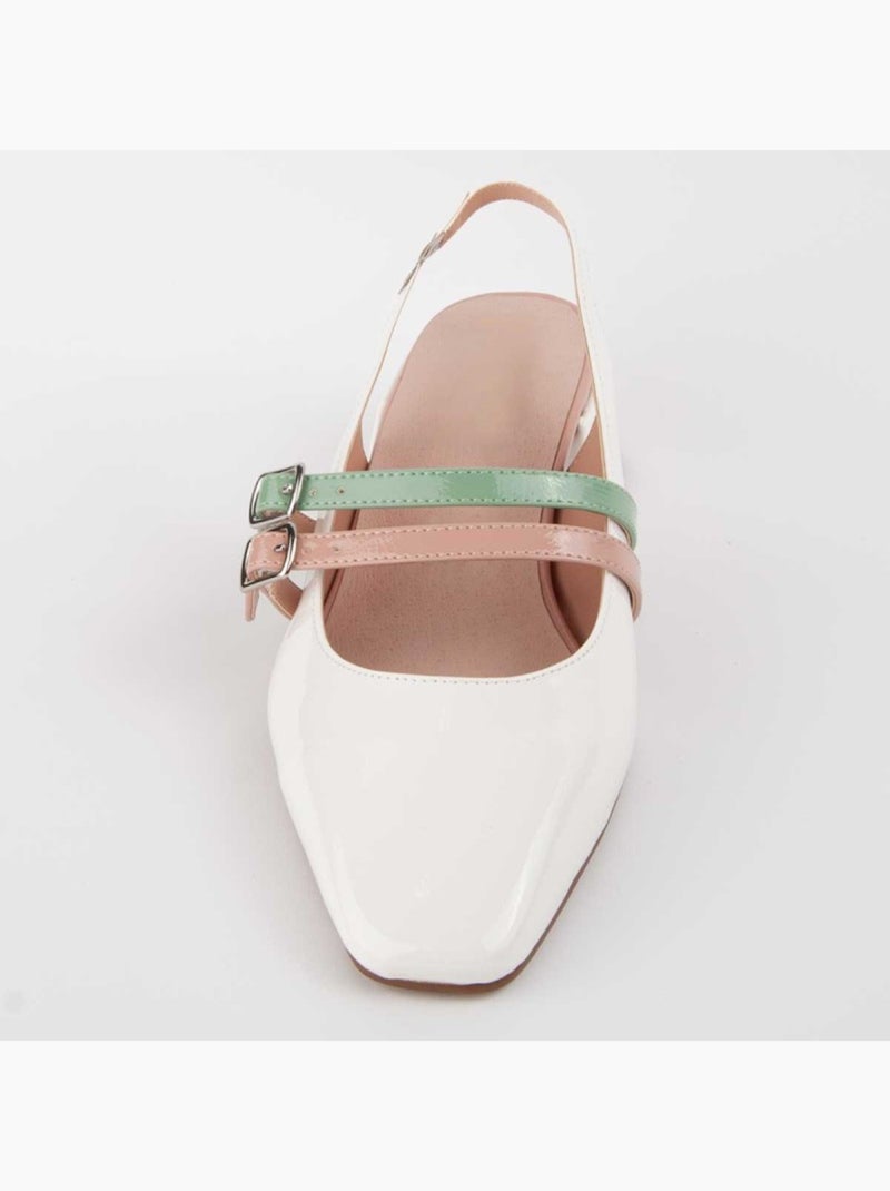 Scarpa Con Tacco Materiale Sintetico Montevita Bianco - Kiabi