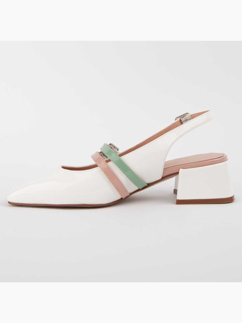 Scarpa Con Tacco Materiale Sintetico Montevita Bianco - Kiabi