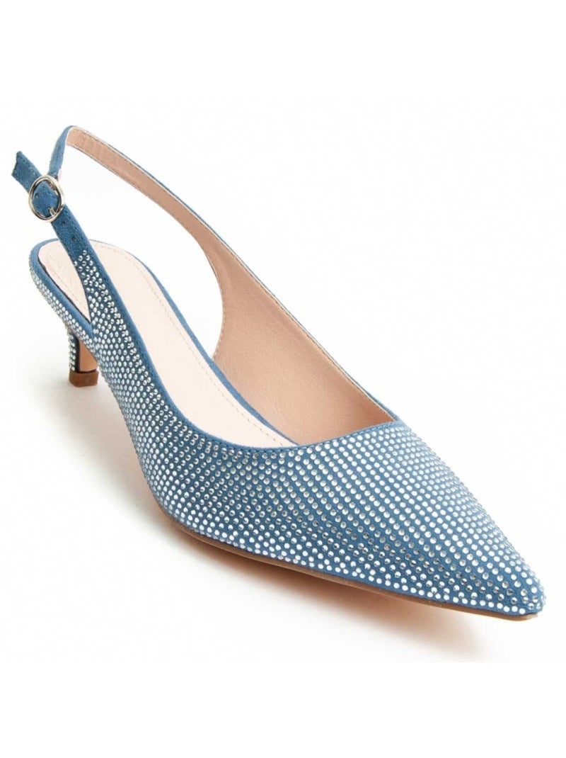 Scarpa Con Tacco Materiale Sintetico Montevita Blu - Kiabi