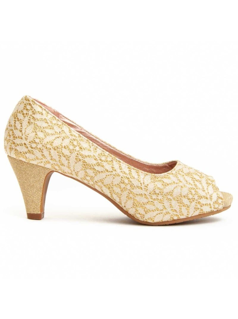 Scarpa Con Tacco Materiale Sintetico Montevita Dorato/Oro - Kiabi