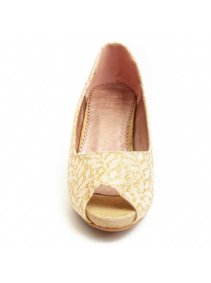 Scarpa Con Tacco Materiale Sintetico Montevita Dorato/Oro - Kiabi