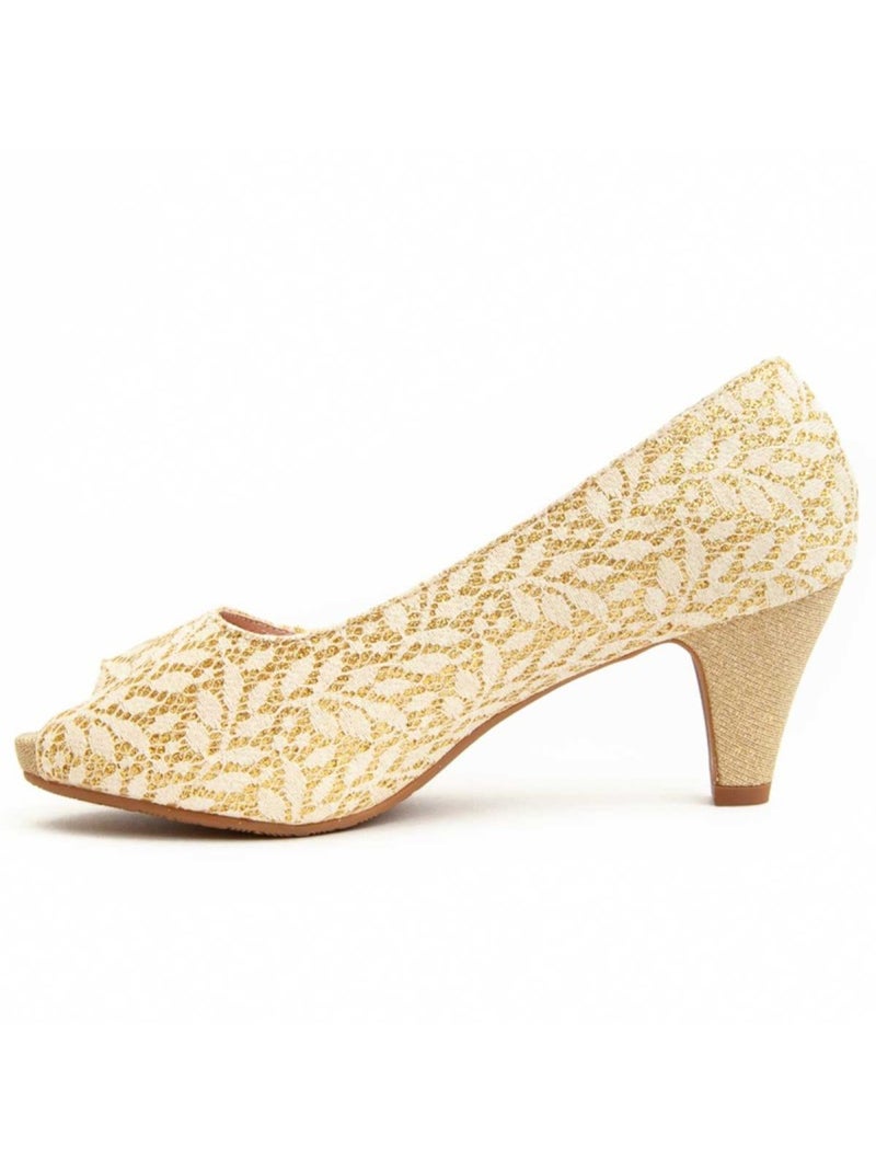 Scarpa Con Tacco Materiale Sintetico Montevita Dorato/Oro - Kiabi