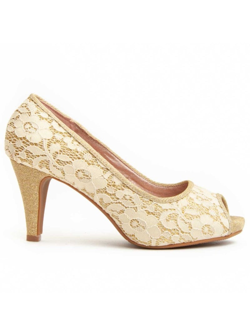 Scarpa Con Tacco Materiale Sintetico Montevita Dorato/Oro - Kiabi