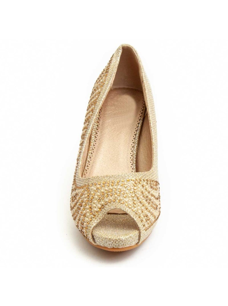 Scarpa Con Tacco Materiale Sintetico Montevita Dorato/Oro - Kiabi