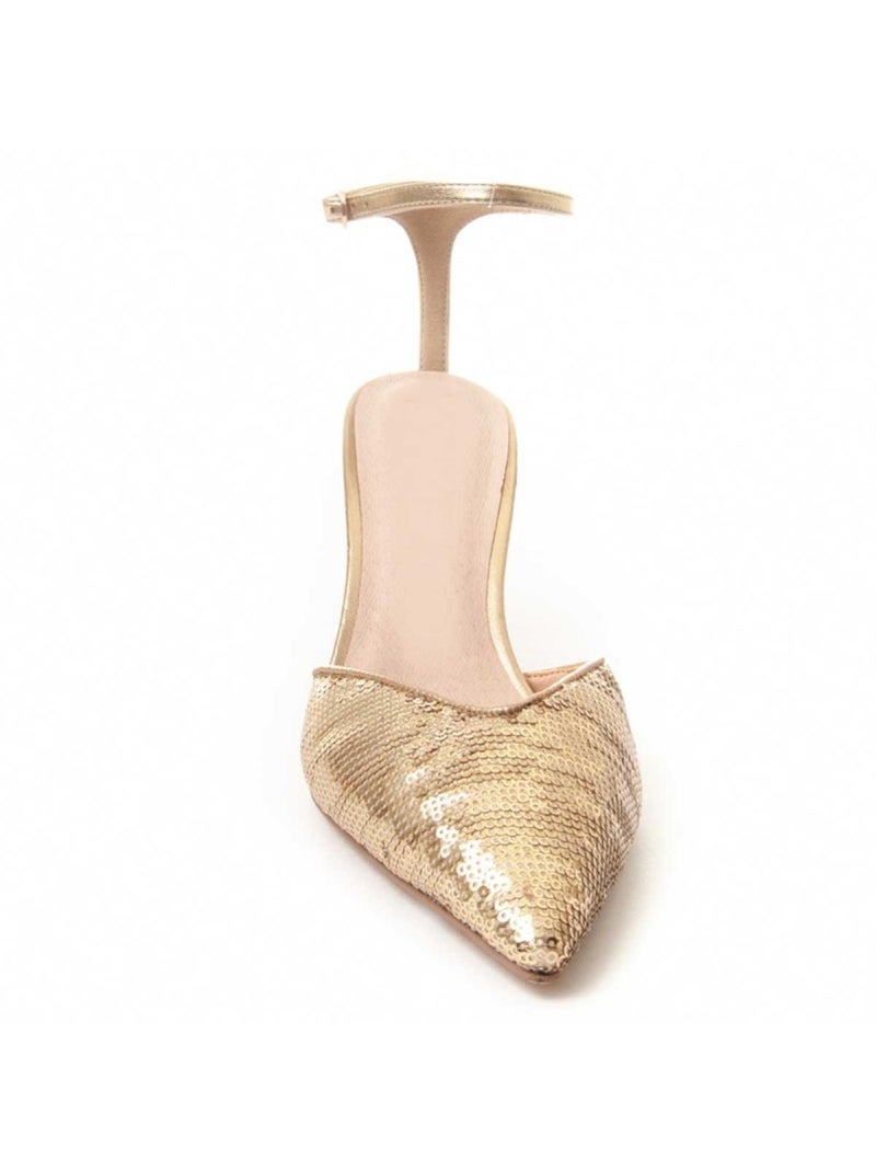 Scarpa Con Tacco Materiale Sintetico Montevita Dorato/Oro - Kiabi