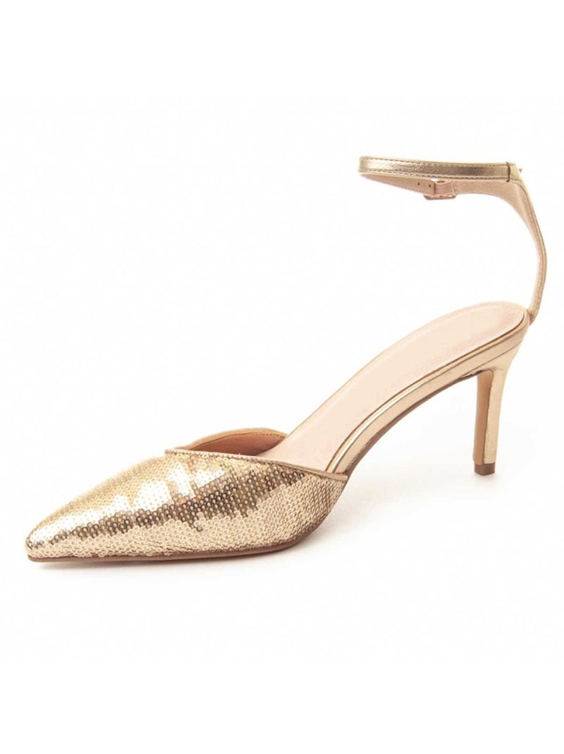 Scarpa Con Tacco Materiale Sintetico Montevita Dorato/Oro - Kiabi