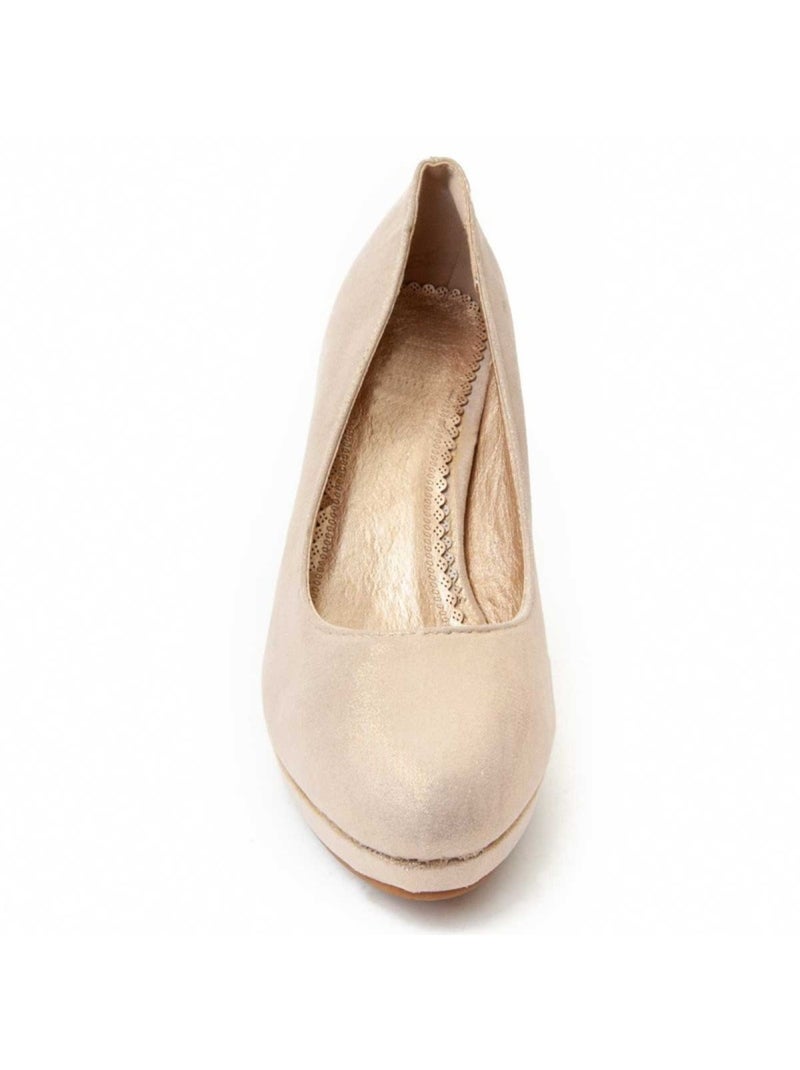 Scarpa con tacco materiale sintetico montevita Dorato/Oro - Kiabi