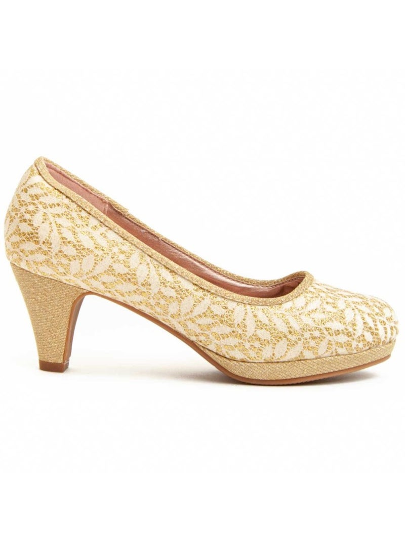 Scarpa Con Tacco Materiale Sintetico Montevita Dorato/Oro - Kiabi