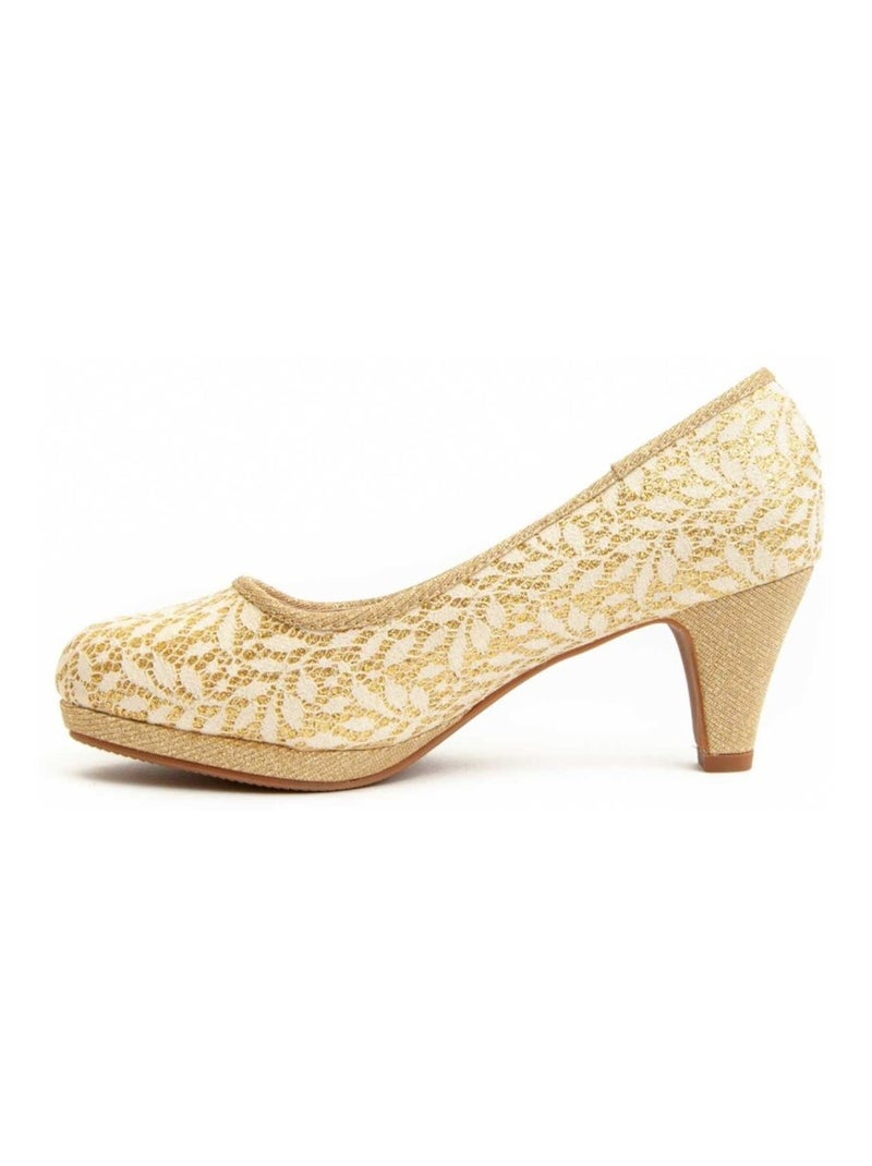 Scarpa Con Tacco Materiale Sintetico Montevita Dorato/Oro - Kiabi