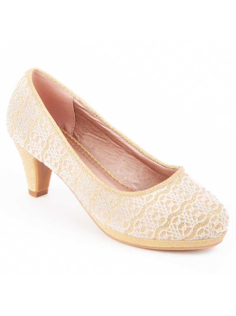 Scarpa Con Tacco Materiale Sintetico Montevita Dorato/Oro - Kiabi