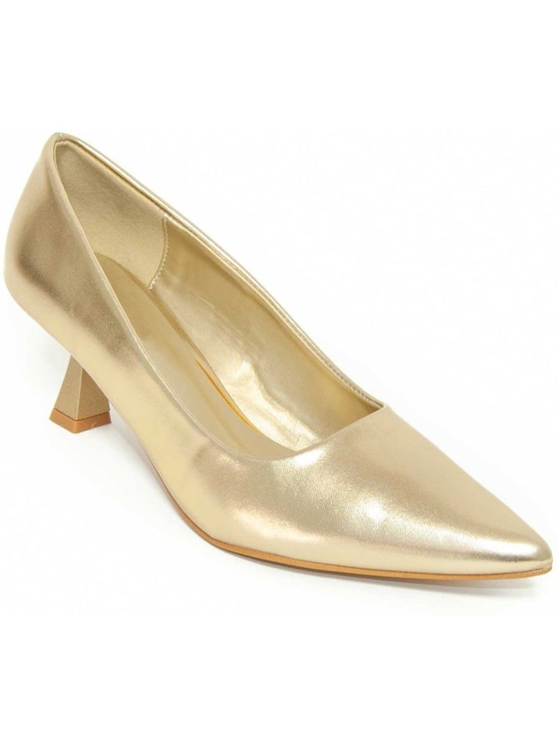 Scarpa Con Tacco Materiale Sintetico Montevita Dorato/Oro - Kiabi