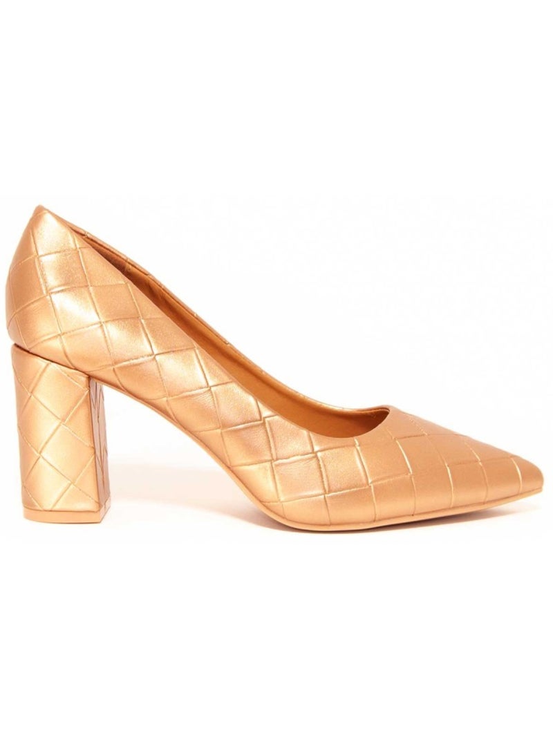 Scarpa Con Tacco Materiale Sintetico Montevita Dorato/Oro - Kiabi