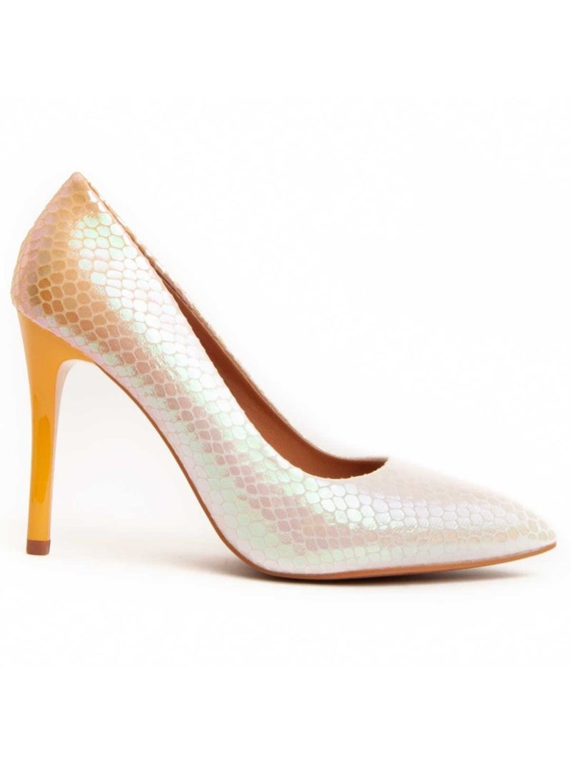 Scarpa Con Tacco Materiale Sintetico Montevita Giallo - Kiabi