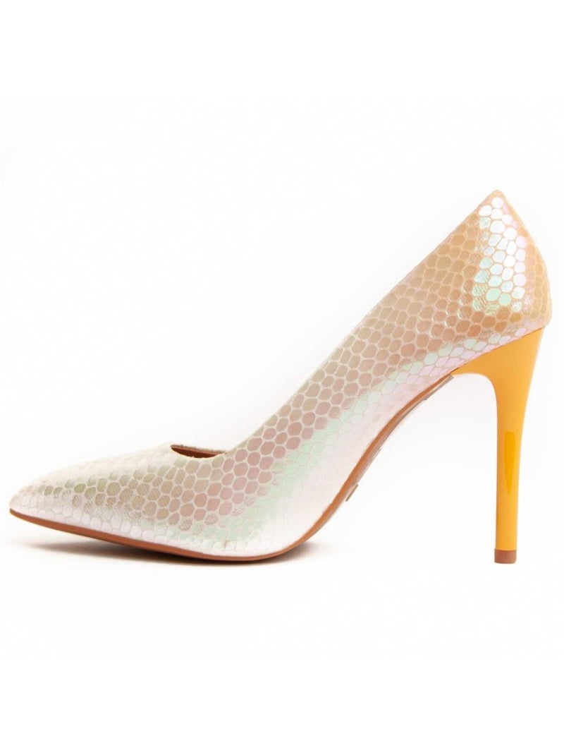Scarpa Con Tacco Materiale Sintetico Montevita Giallo - Kiabi