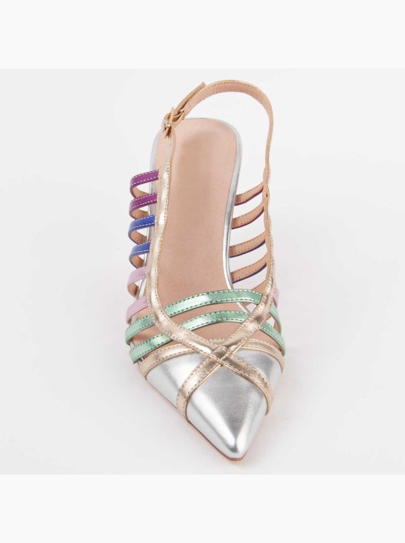 Scarpa Con Tacco Materiale Sintetico Montevita Multicolore - Kiabi