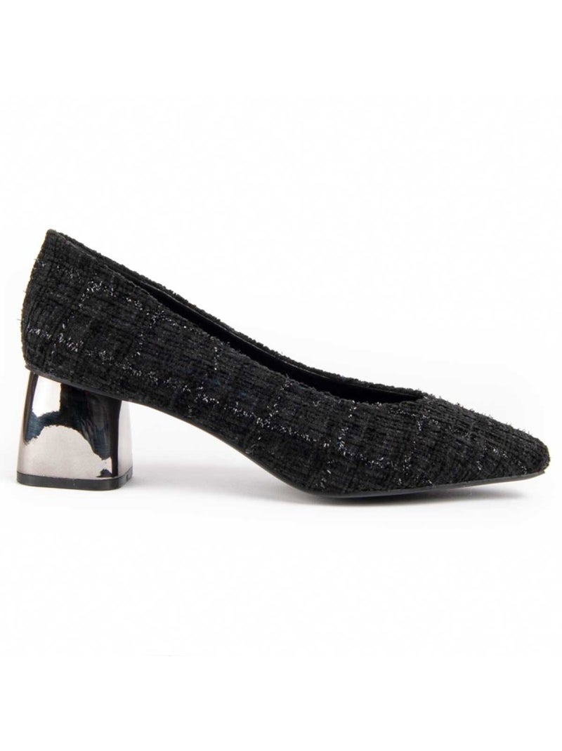 Scarpa Con Tacco Materiale Sintetico Montevita Nero - Kiabi