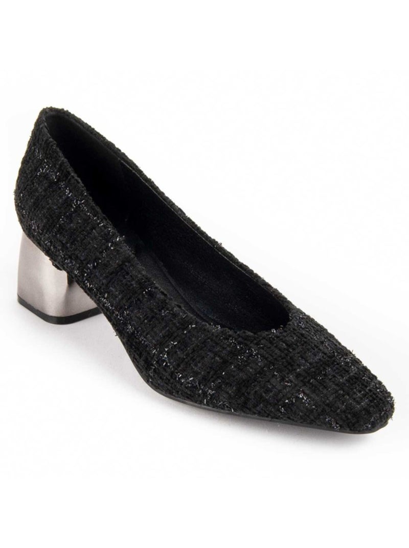 Scarpa Con Tacco Materiale Sintetico Montevita Nero - Kiabi