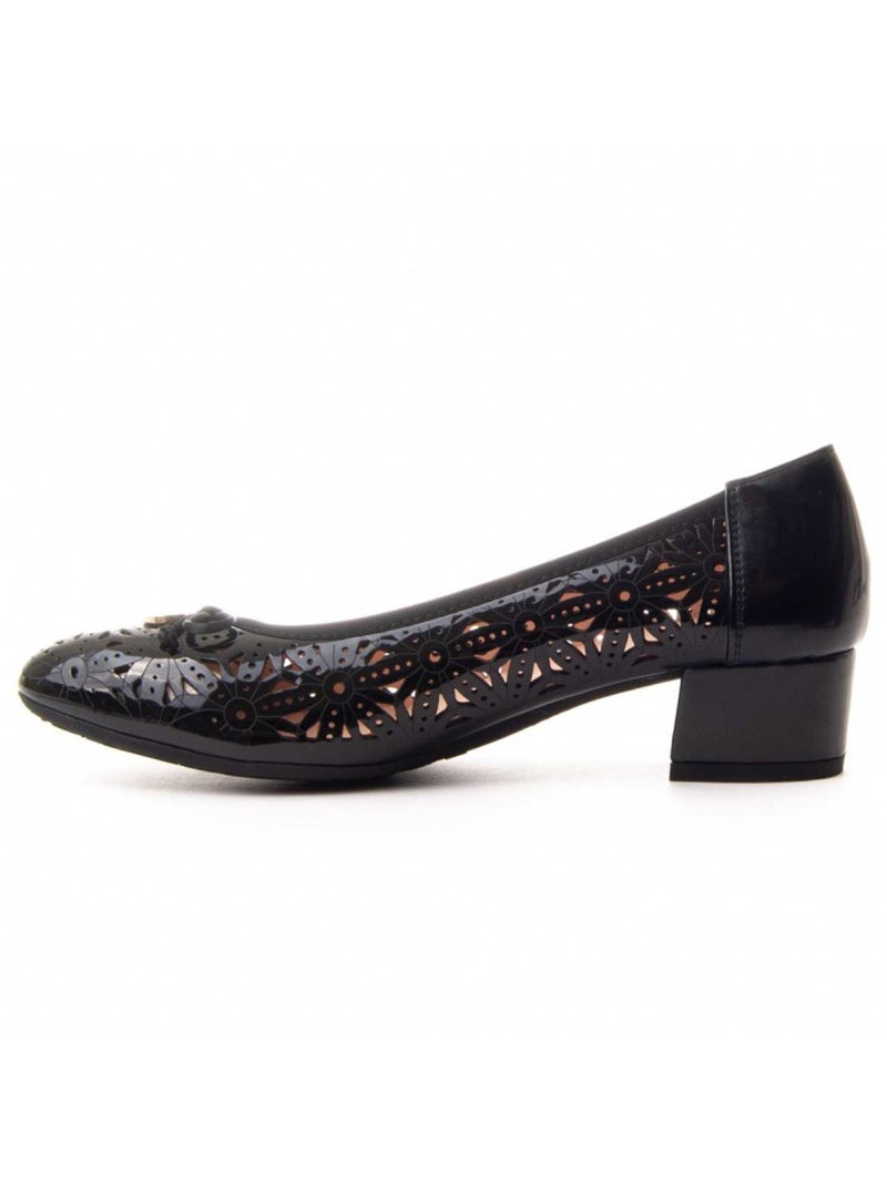 Scarpa Con Tacco Materiale Sintetico Montevita Nero - Kiabi