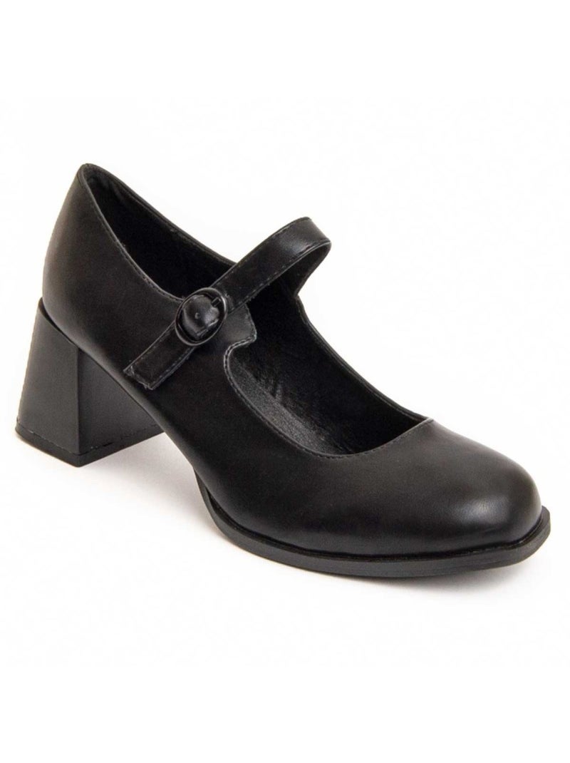 Scarpa Con Tacco Materiale Sintetico Montevita Nero - Kiabi