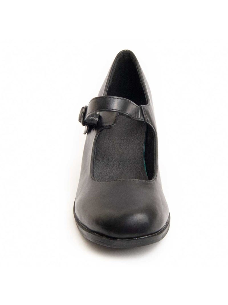 Scarpa Con Tacco Materiale Sintetico Montevita Nero - Kiabi