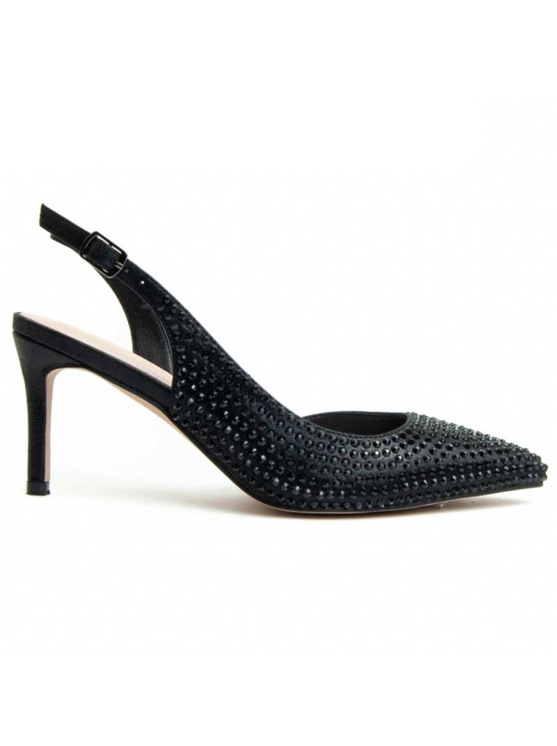 Scarpa Con Tacco Materiale Sintetico Montevita Nero - Kiabi