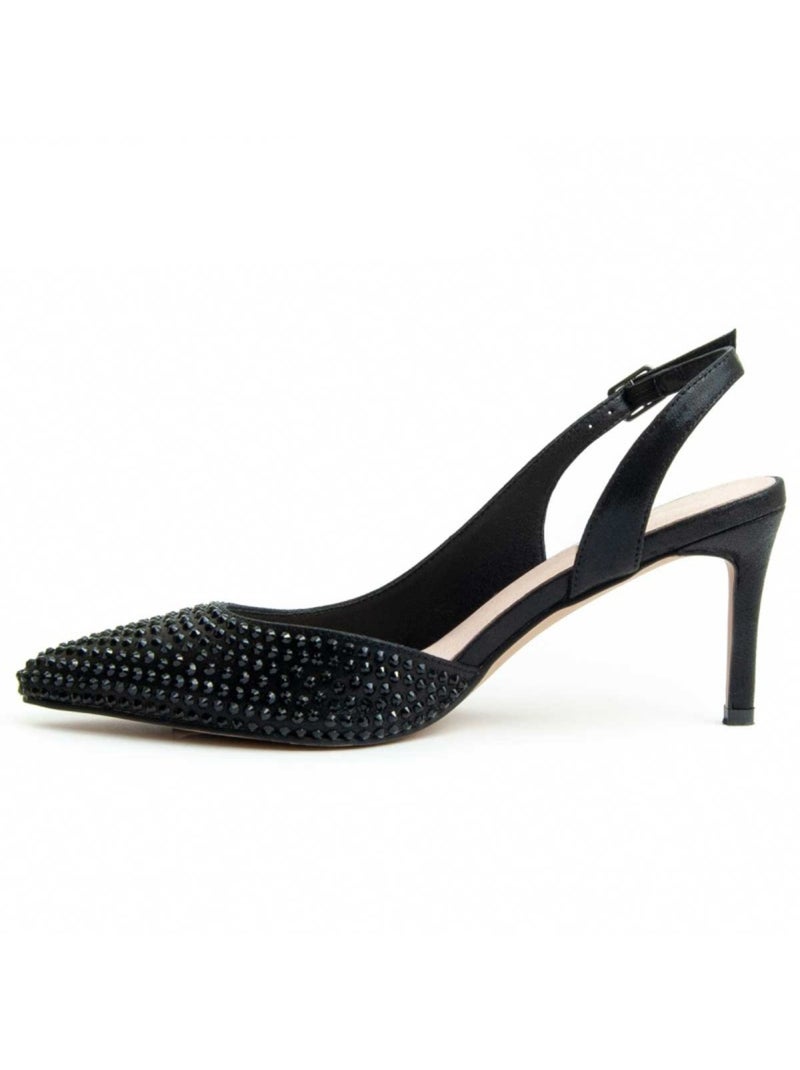 Scarpa Con Tacco Materiale Sintetico Montevita Nero - Kiabi