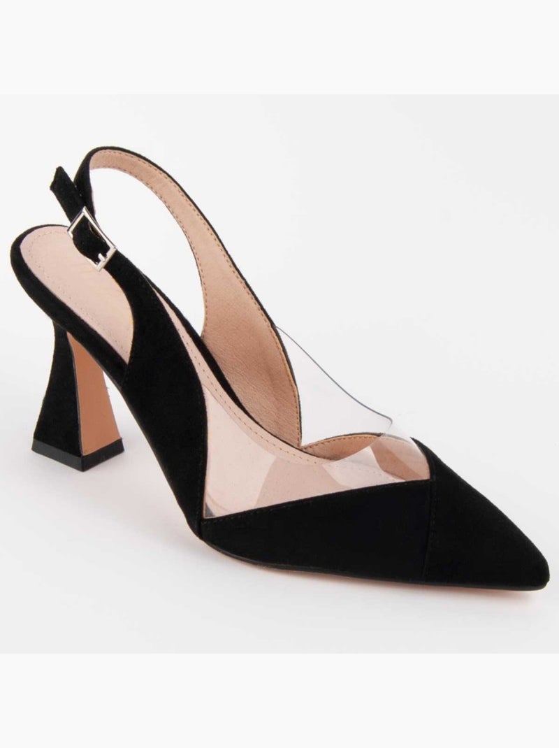 Scarpa Con Tacco Materiale Sintetico Montevita Nero - Kiabi
