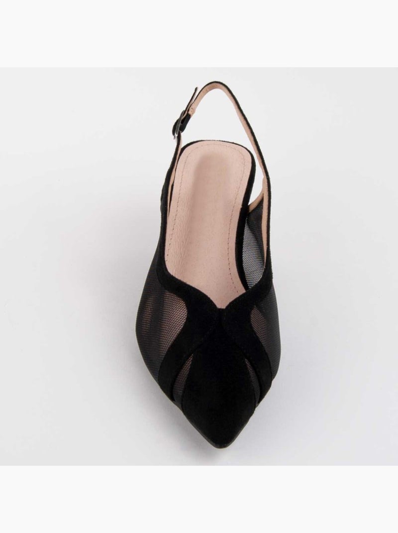 Scarpa Con Tacco Materiale Sintetico Montevita Nero - Kiabi