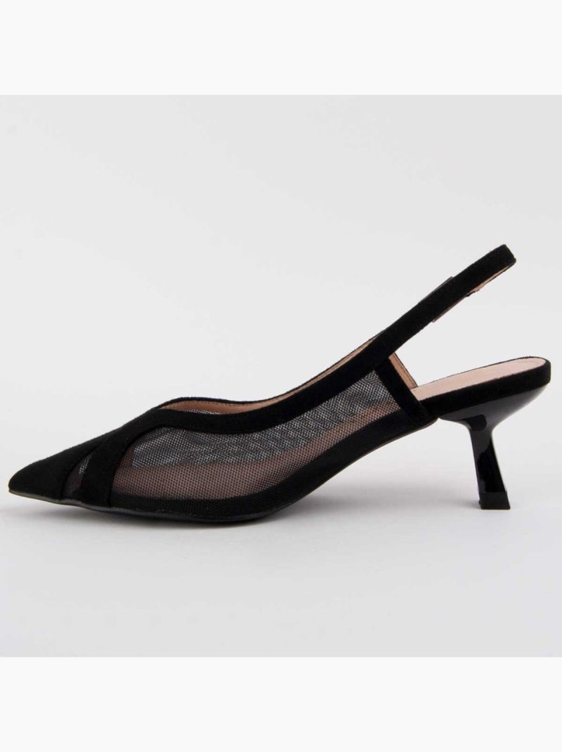 Scarpa Con Tacco Materiale Sintetico Montevita Nero - Kiabi