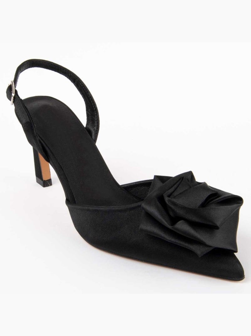 Scarpa Con Tacco Materiale Sintetico Montevita Nero - Kiabi