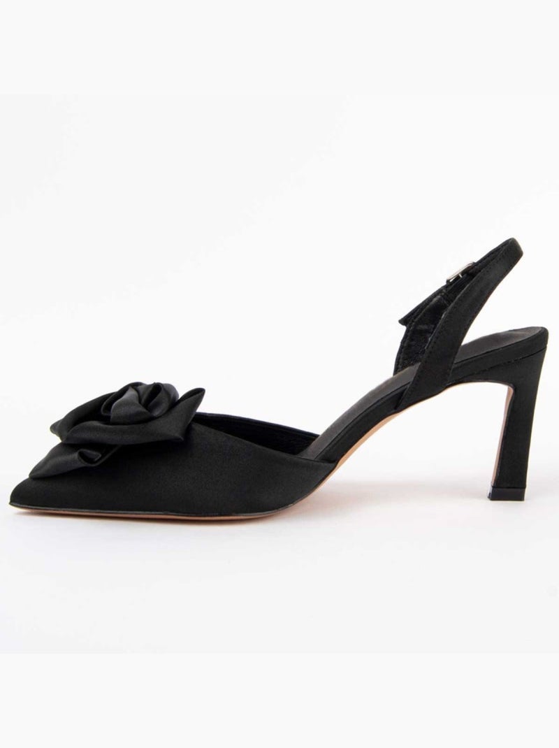 Scarpa Con Tacco Materiale Sintetico Montevita Nero - Kiabi