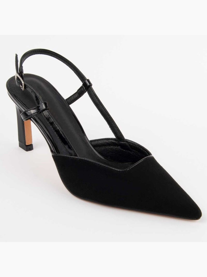 Scarpa Con Tacco Materiale Sintetico Montevita Nero - Kiabi