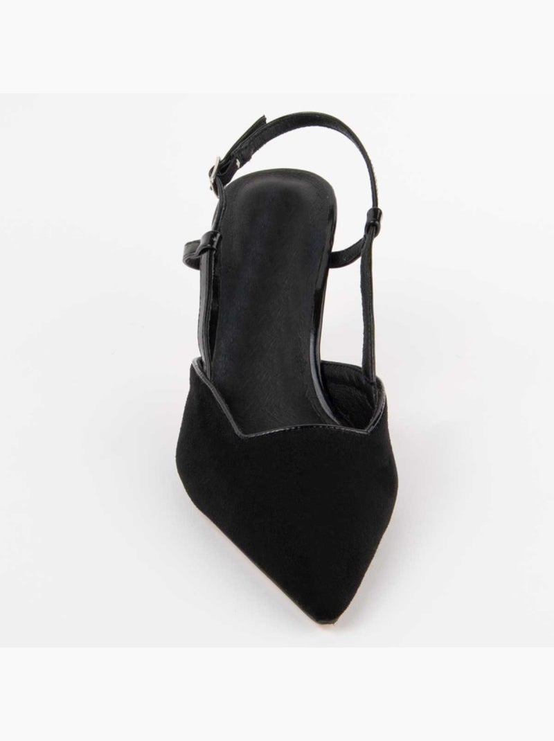 Scarpa Con Tacco Materiale Sintetico Montevita Nero - Kiabi