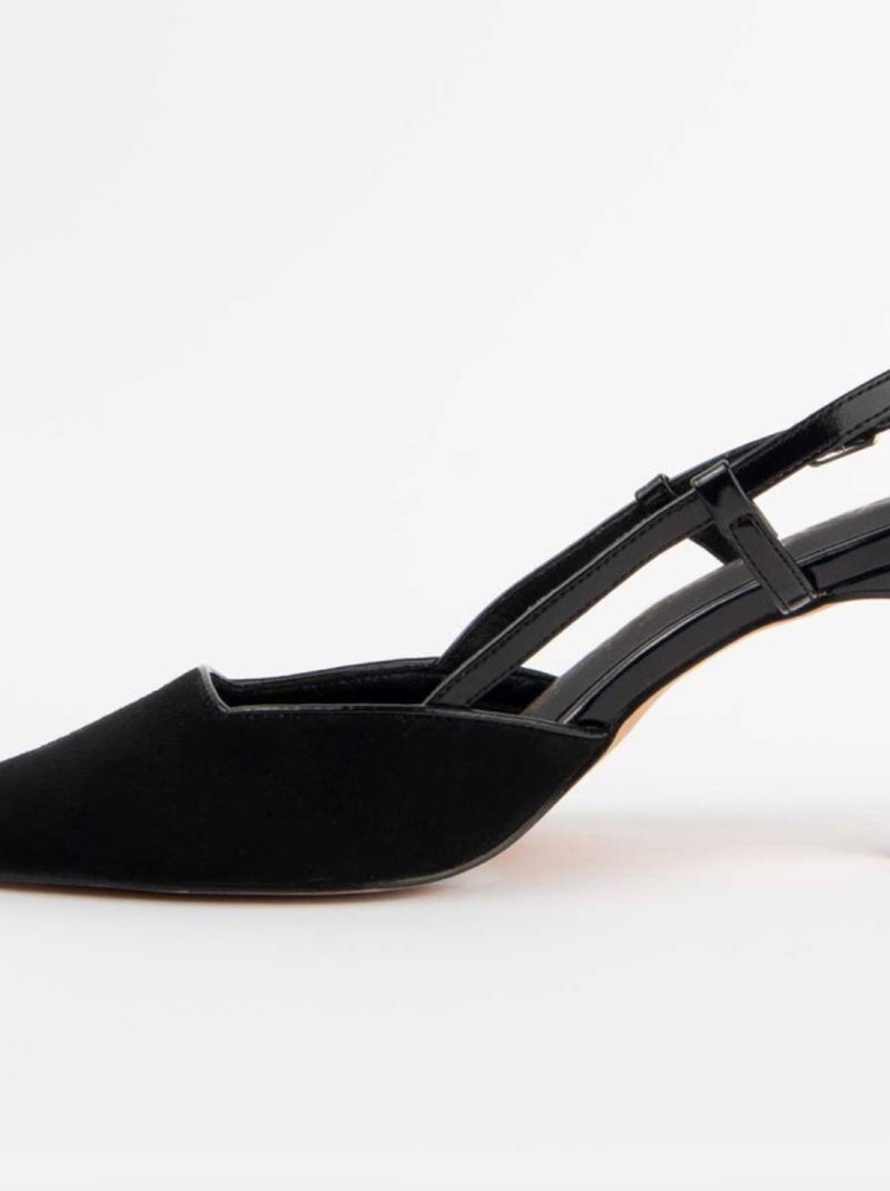Scarpa Con Tacco Materiale Sintetico Montevita Nero - Kiabi