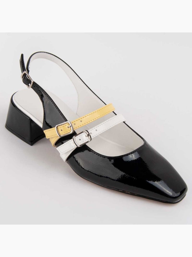 Scarpa Con Tacco Materiale Sintetico Montevita Nero - Kiabi