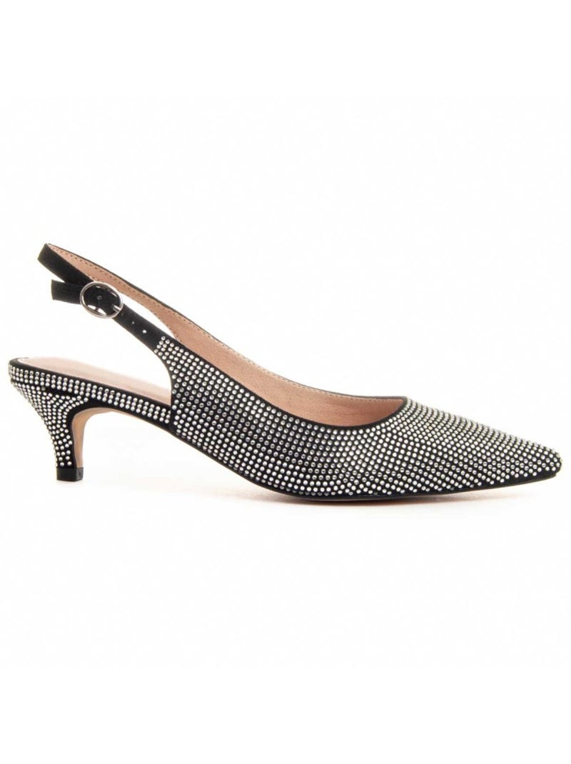 Scarpa Con Tacco Materiale Sintetico Montevita Nero - Kiabi