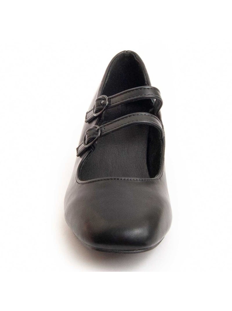 Scarpa Con Tacco Materiale Sintetico Montevita Nero - Kiabi