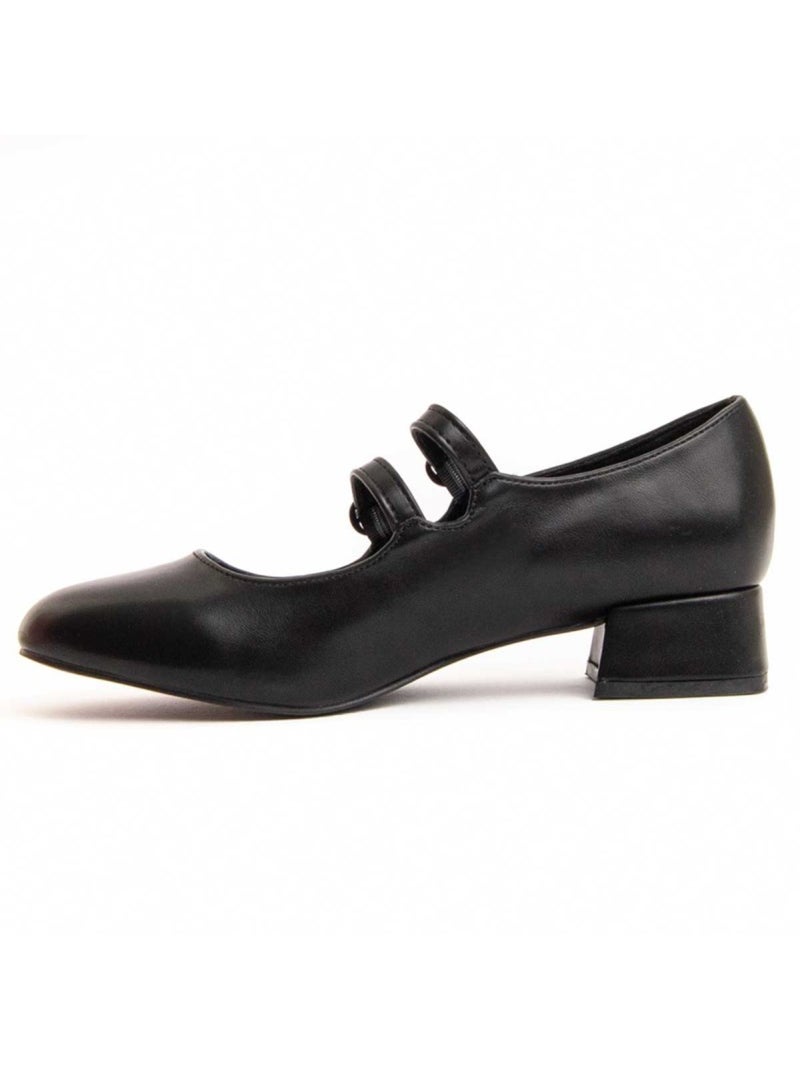 Scarpa Con Tacco Materiale Sintetico Montevita Nero - Kiabi